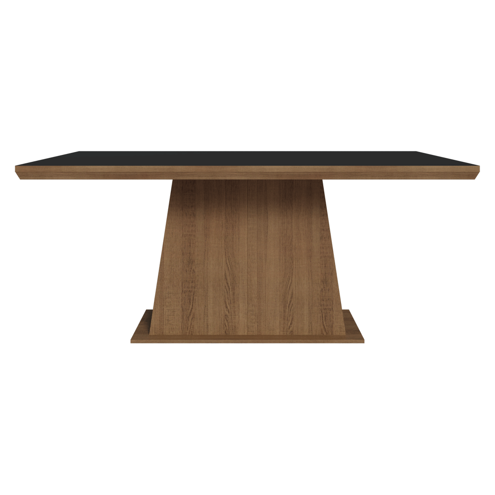 Mesa de Comedor 160 cm Marrón/Negro Madesa