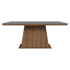 Mesa de Comedor 160 cm Marrón/Gris Madesa
