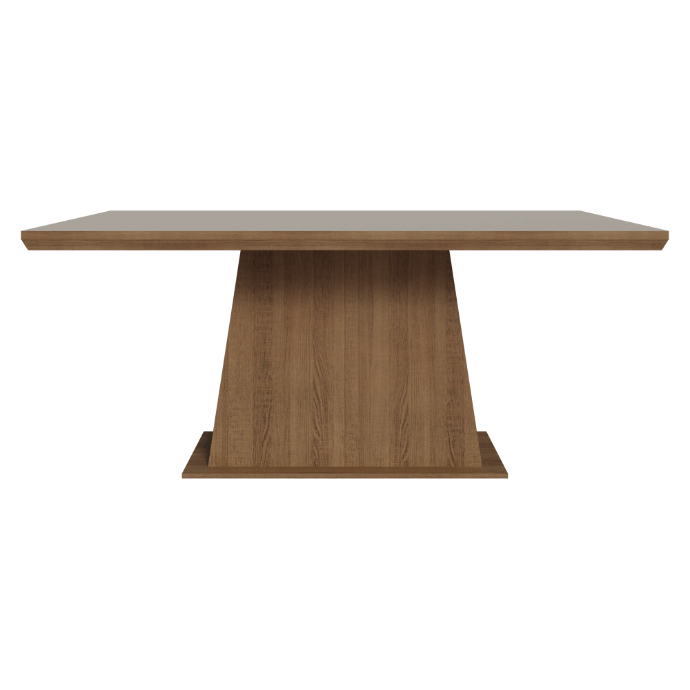 Mesa de Comedor 160 cm Marrón/Crema Madesa