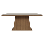 Mesa de Comedor 160 cm Marrón/Crema Madesa