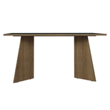 Mesa Rectangular Encimera de Madera 5389 Marrón/Negro