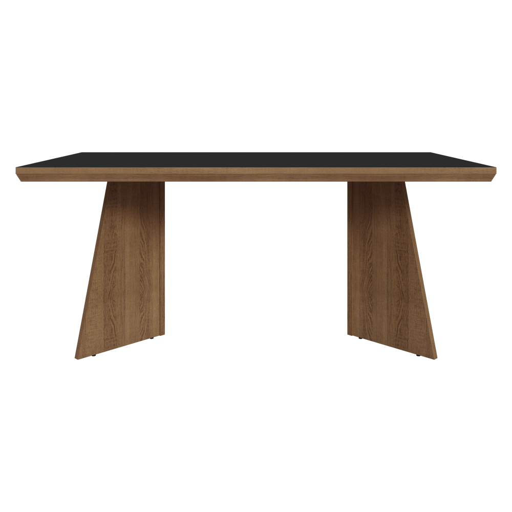Mesa de Comedor 160 cm Marrón/Negro Madesa