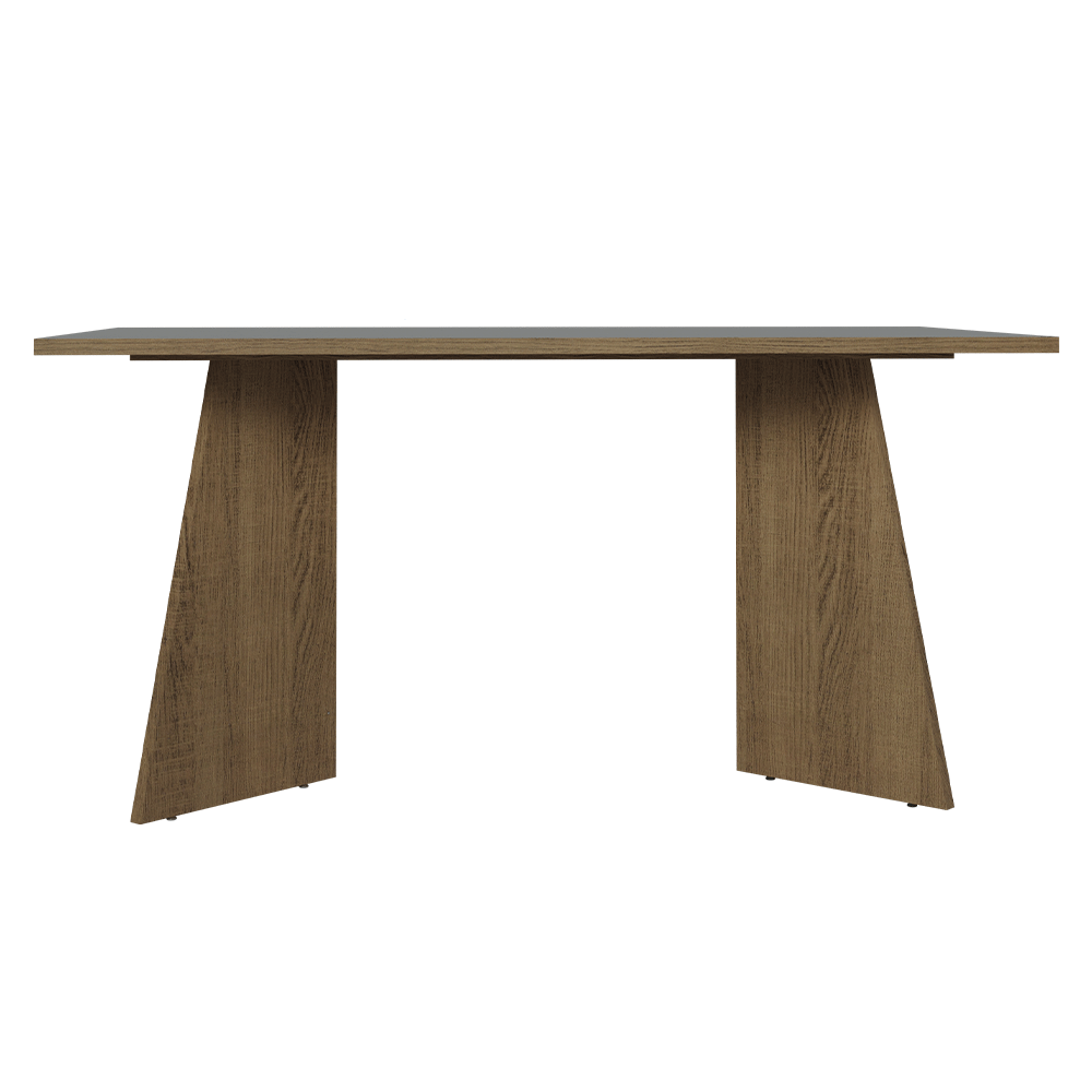 Mesa Rectangular Encimera de Madera 5389 Marrón/Gris