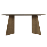 Mesa Rectangular Encimera de Madera 5389 Marrón/Gris