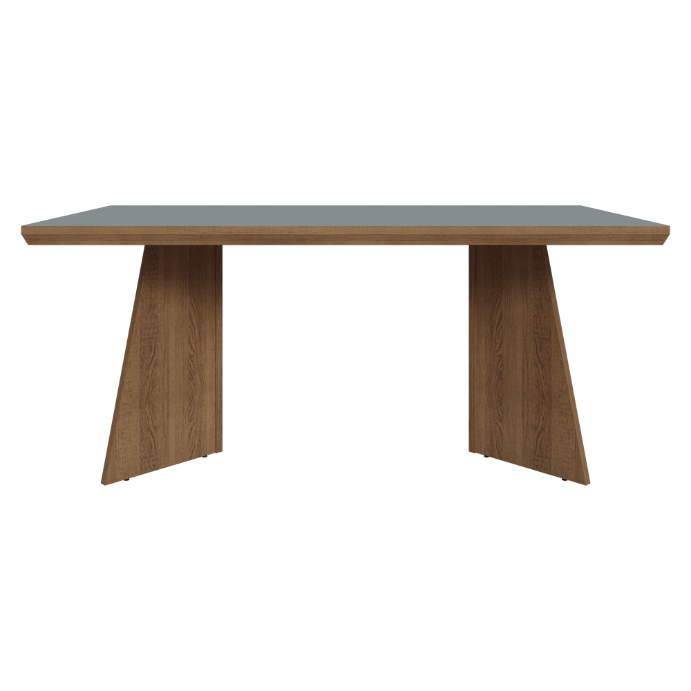 Mesa de Comedor 160 cm Marrón/Gris Madesa