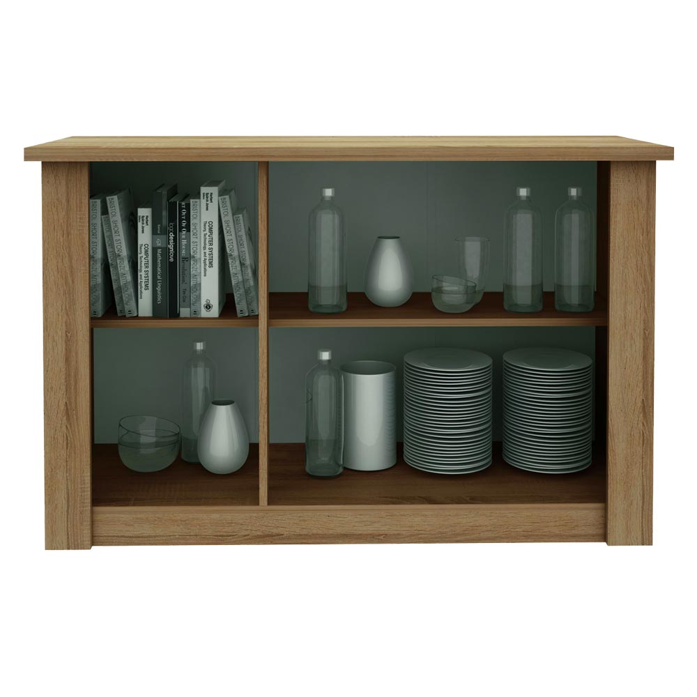Bufetera 119 cm 3 Puertas Marrón Madesa