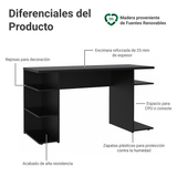 Escritorio Gamer Para PC y Consola Negro