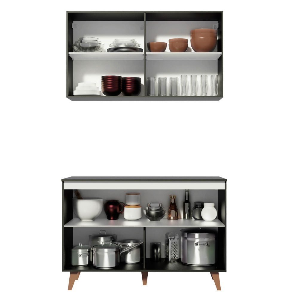 Cocina Integral Reims 120 cm Negro