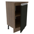 Gabinete Bajo 40 cm 1 Puerta Marrón/Negro Glamy Madesa