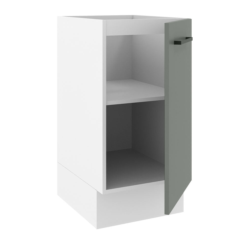 Gabinete Bajo 40 cm 1 Puerta Sin Encimera Blanco/Gris Agata Madesa