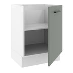 Gabinete Bajo 60 cm 1 Puerta Sin Encimera Blanco/Gris Agata Madesa