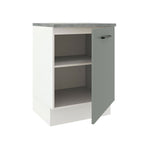 Gabinete Bajo 60 cm 1 Puerta Blanco/Gris Agata Madesa