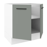 Gabinete Bajo 70 x 60 cm 2 Puertas (Sin Encimera) Blanco/Gris Agata