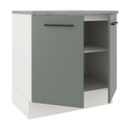 Gabinete Bajo 80 cm 2 Puertas Blanco/Gris Agata Madesa