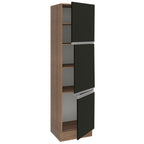 Despensero 60 cm 3 Puertas Marrón/Negro Glamy Madesa