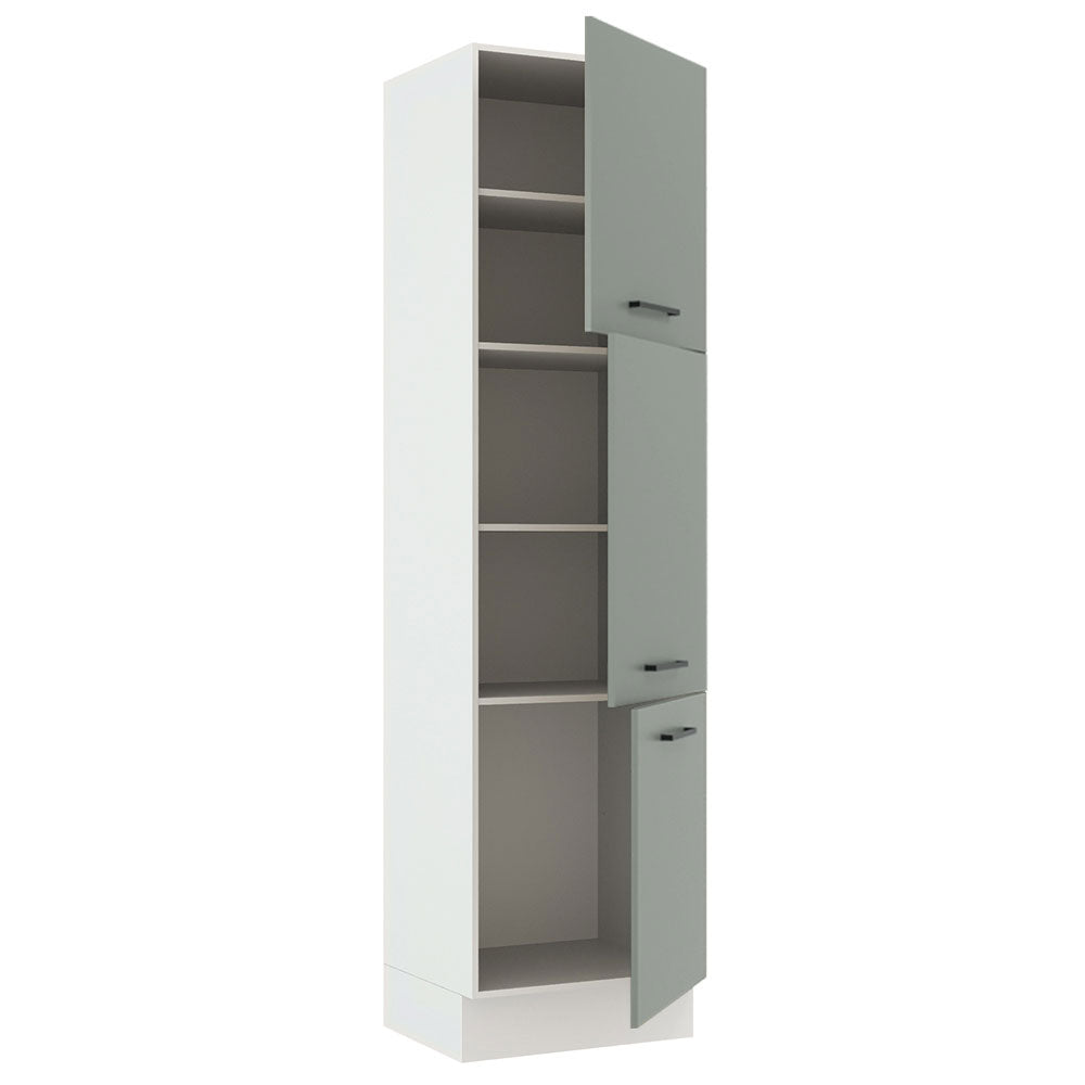 Despensero 60 x 60 cm 3 Puertas Agata Blanco/Gris