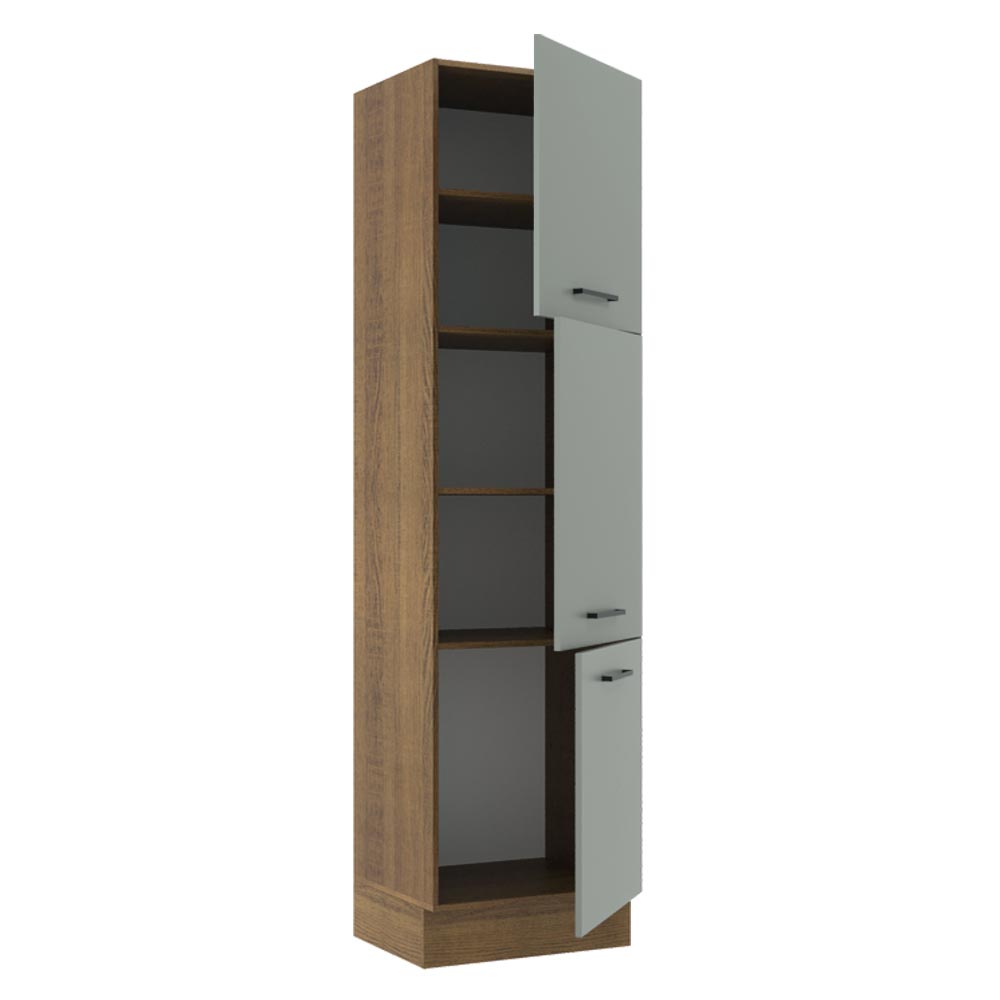 Despensero 60 x 60 cm 3 Puertas Agata Marrón/Gris