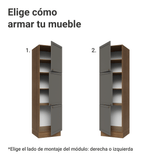 Despensero 60 x 60 cm 3 Puertas Marrón/Gris Vik Madesa
