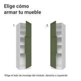Despensero 60 x 60 cm 3 Puertas Blanco/Verde Vik Madesa