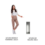 Estante para Paño 20 cm Sin Patas Nice Gris