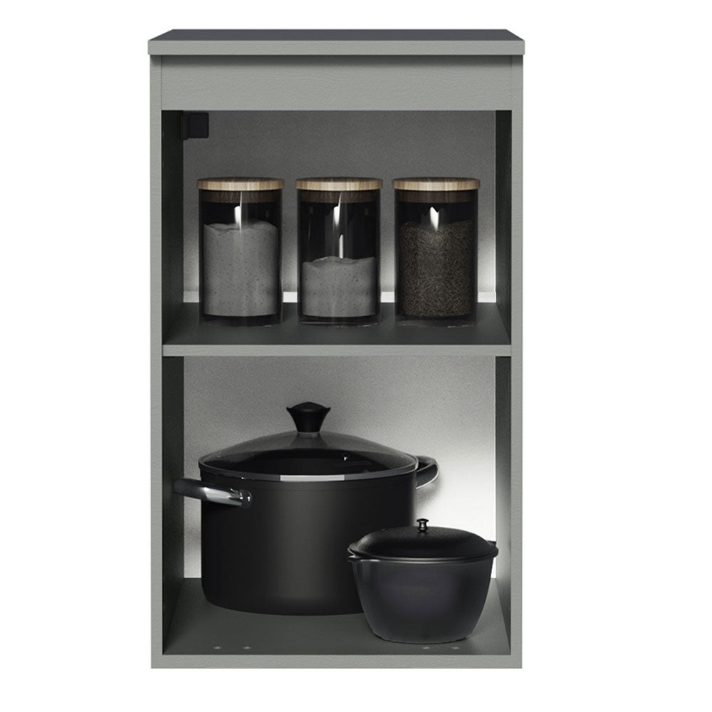 Gabinete Bajo 40 cm 1 Puerta Gris Nice Madesa