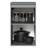 Gabinete Bajo 40 cm 1 Puerta Sin Patas Nice Gris