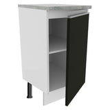 Gabinete Bajo 40 cm 1 Puerta Glamy Blanco/Negro