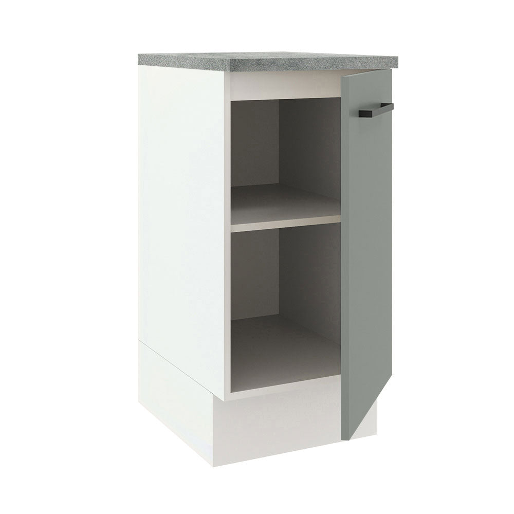 Gabinete Bajo 40 cm 1 Puerta Agata Blanco/Gris