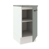 Gabinete Bajo 40 cm 1 Puerta Agata Blanco/Gris