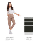 Gabinete Bajo 40 cm 3 Cajones Blanco/Negro Glamy Madesa