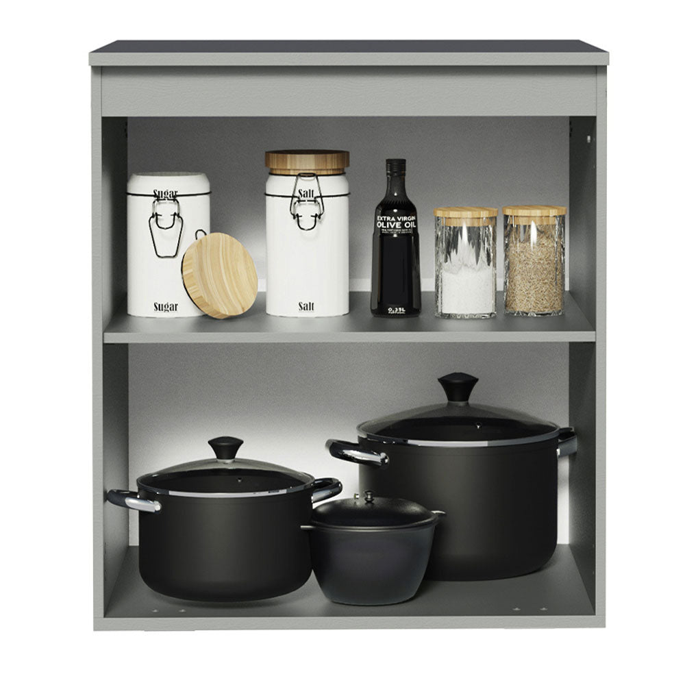 Gabinete Bajo 60 cm 1 Puerta Sin Patas Nice Gris