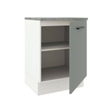 Gabinete Bajo 60 cm 1 Puerta Agata Blanco/Gris
