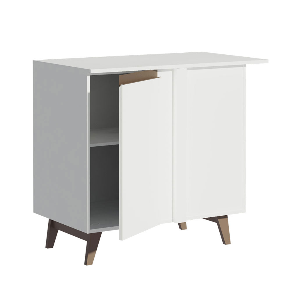 Gabinete Bajo Esquinero 90 cm 1 Puerta Blanco Reims Madesa