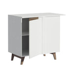 Gabinete Bajo Esquinero 90 cm 1 Puerta Blanco Reims Madesa