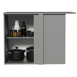 Gabinete Bajo de Esquina 1 Puerta Sin Patas Nice Gris