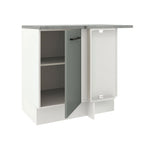 Gabinete Bajo Esquinero 94 cm 1 Puerta Blanco/Gris Agata Madesa