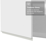 Gabinete Superior 120 cm 2 Puertas Glamy Blanco