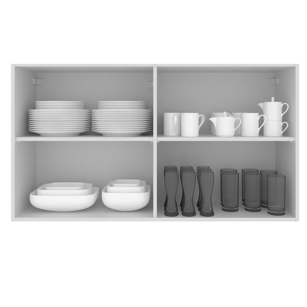 Gabinete Superior 120 cm 2 Puertas Blanco Stella Madesa