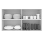 Gabinete Superior 120 cm 2 Puertas Blanco Stella Madesa