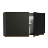 Gabinete Superior 120 cm 2 Puertas Reims Negro