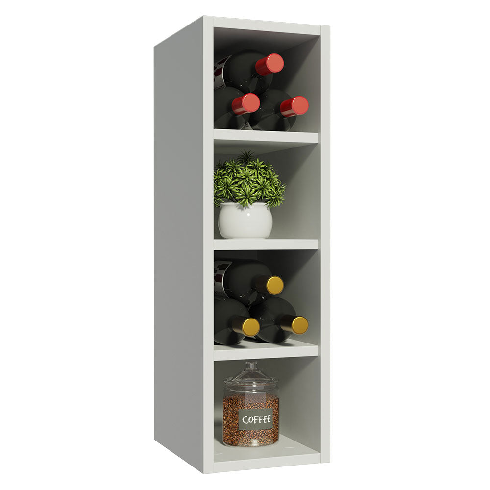 Alacena Porta Botellas 100% MDF 4 Nichos Blanco Acordes Madesa