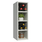 Alacena Porta Botellas 100% MDF 4 Nichos Blanco Acordes Madesa
