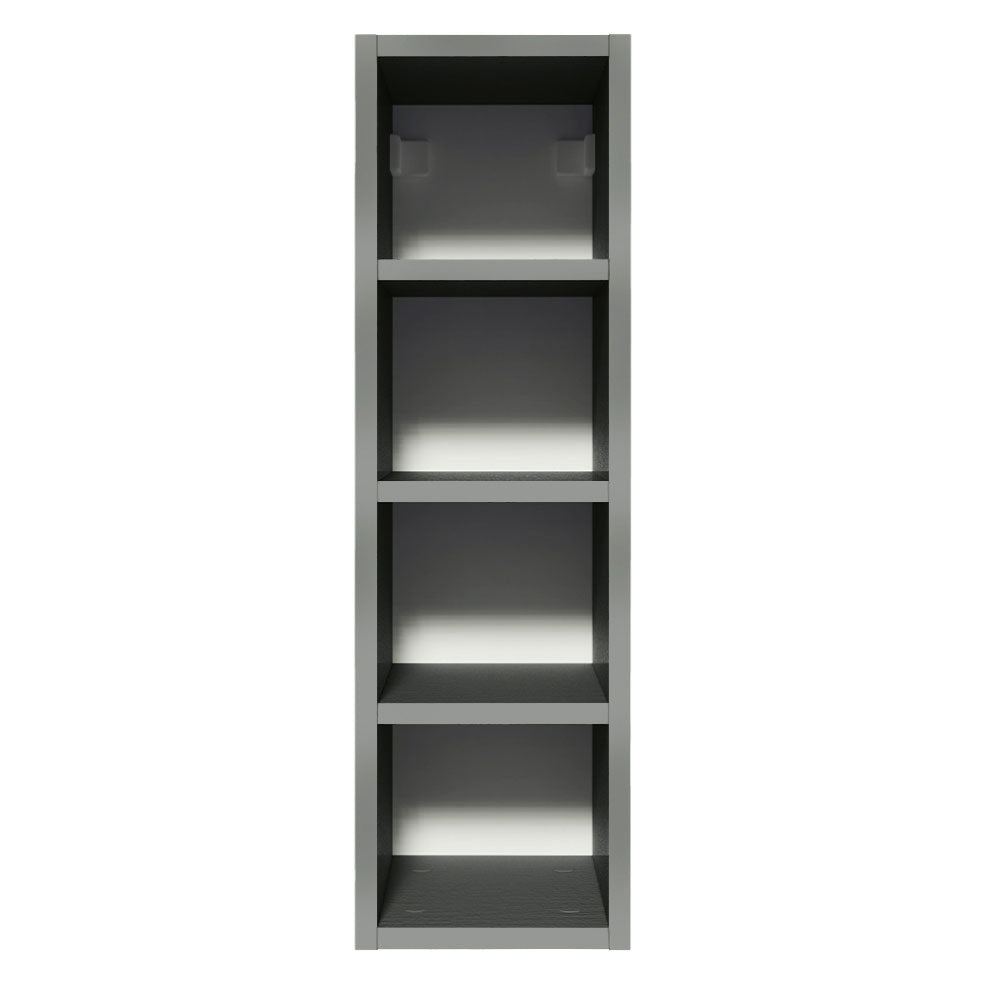 Gabinete Superior Botellero con 4 Nichos Nice Gris