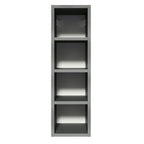 Gabinete Superior Botellero 20 cm Gris Nice Madesa
