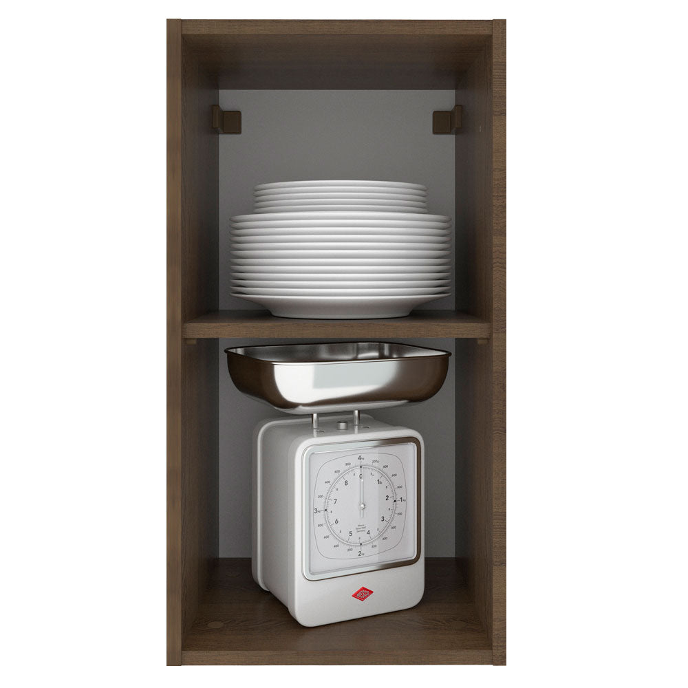 Gabinete Superior 35 cm 1 Puerta Marrón/Blanco Stella Madesa