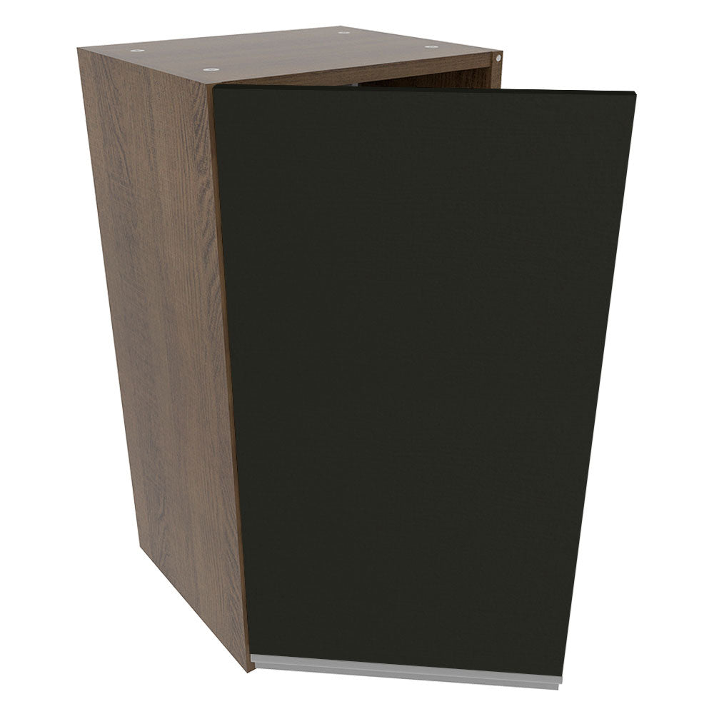 Gabinete Superior 35 cm 1 Puerta Marrón/Negro Glamy