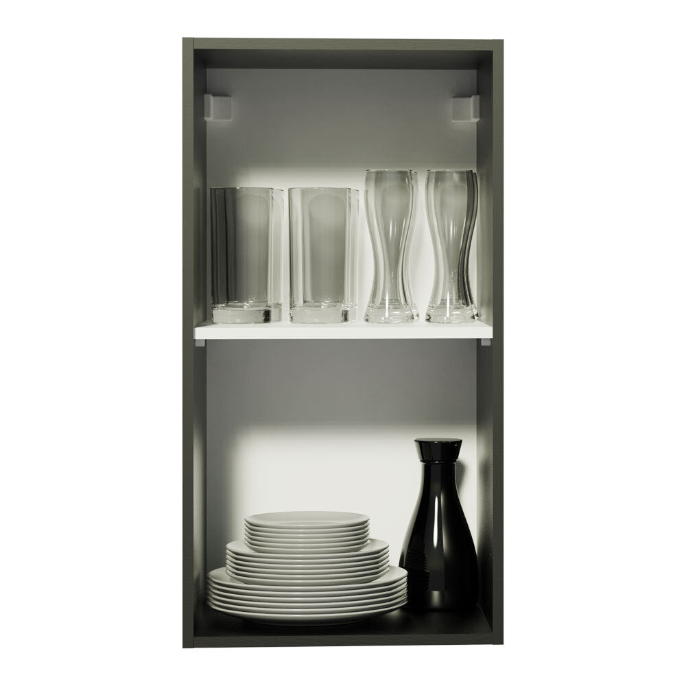 Gabinete Superior 35 cm 1 Puerta Negro Reims Madesa
