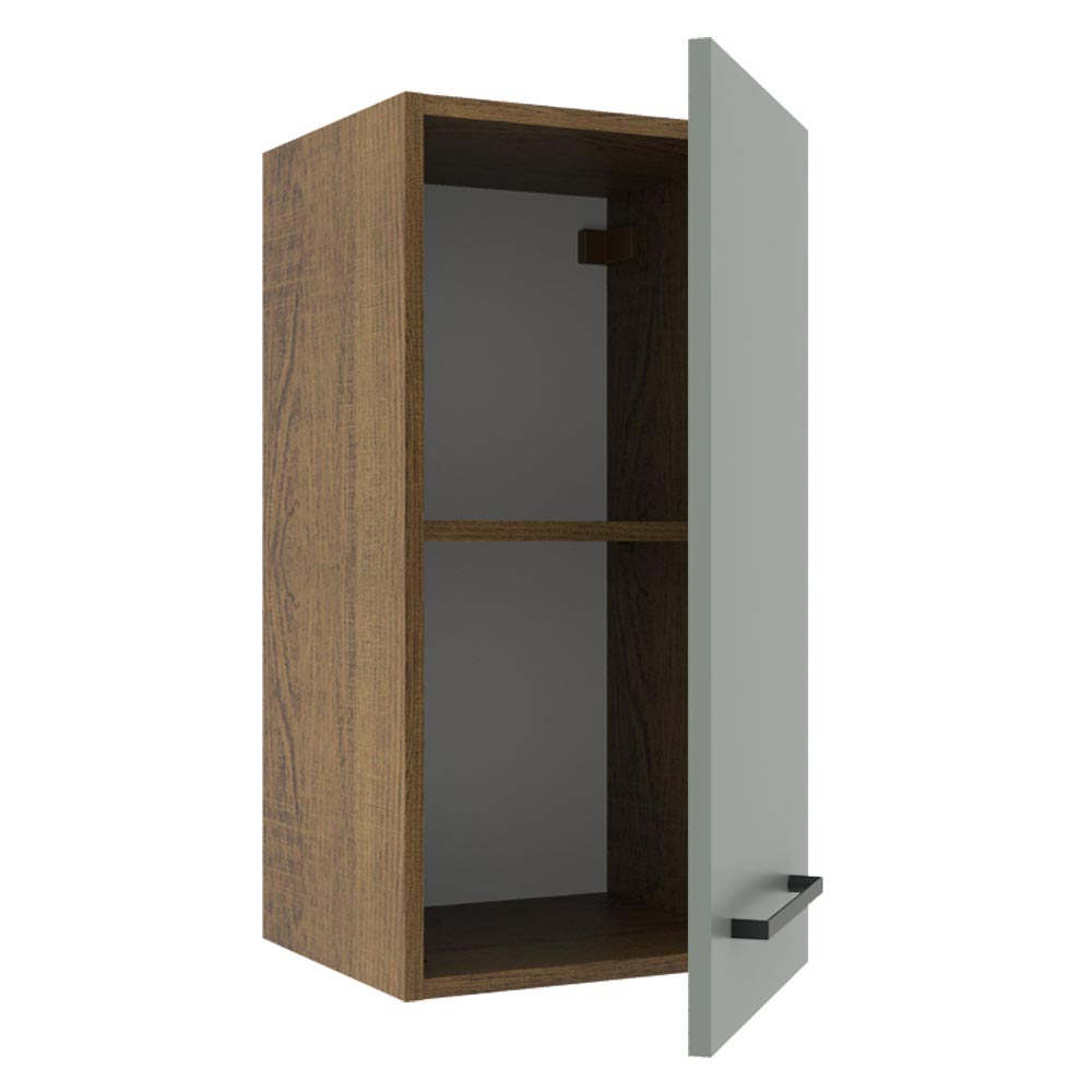 Gabinete Superior 35 cm 1 Puerta Agata Marrón/Gris