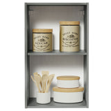 Gabinete Superior 40 cm 1 Puerta Nice Gris