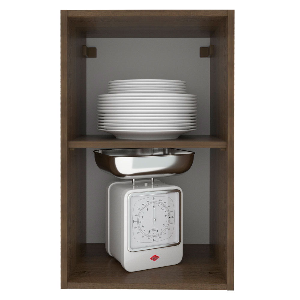 Gabinete Superior 40 cm 1 Puerta Marrón/Blanco Stella Madesa